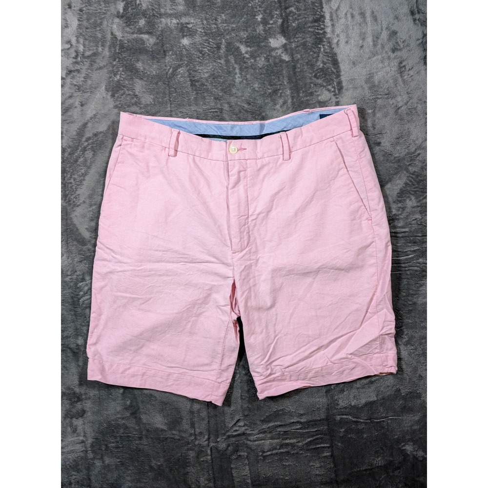 Polo Ralph Lauren Classic Fit Oxford Shorts Mens 35 Pink Cotton Flat Front